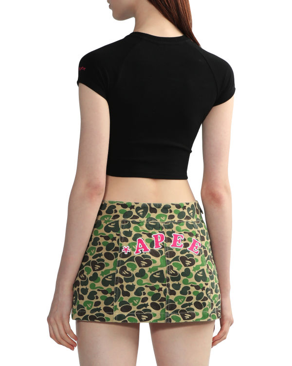 T Shirts Bape Graphique crop #2 Noir Femme | INP-87330685