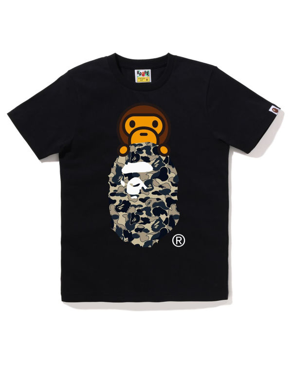 T Shirts Bape Cookie Camo 2 Milo On Ape Head Noir Femme | EWA-87021453