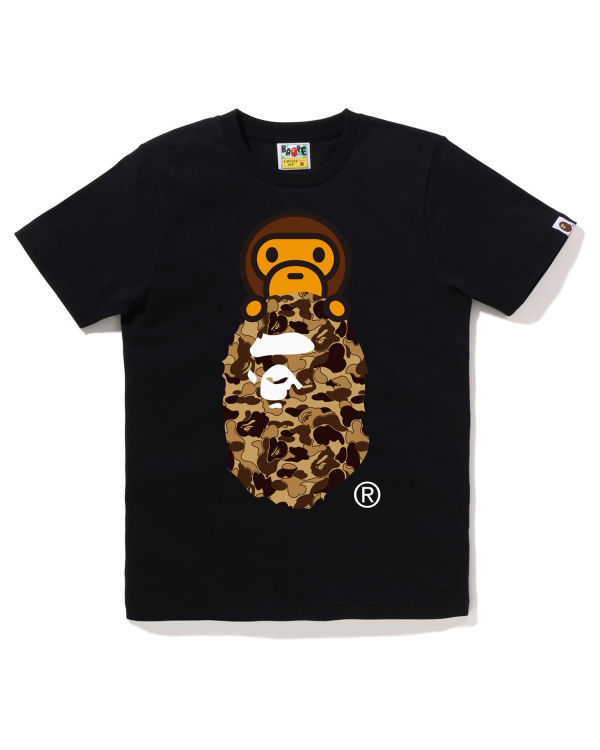 T Shirts Bape Cookie Camo 2 Milo On Ape Head Noir Femme | ZGU-56116631