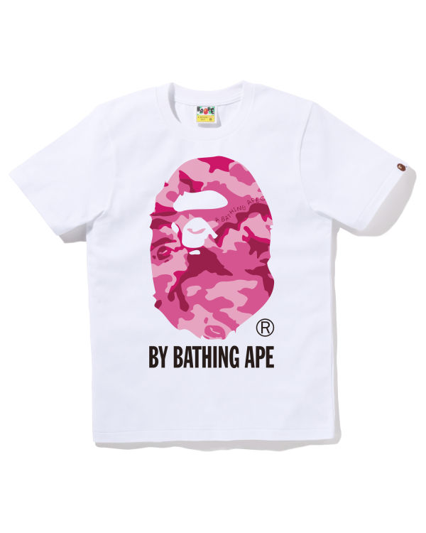 T Shirts Bape Woodland Camo By Bathing Ape Blanche Femme | WFC-82295916