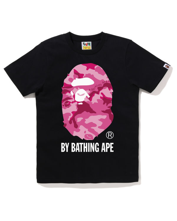 T Shirts Bape Woodland Camo By Bathing Ape Noir Femme | HVJ-61270080