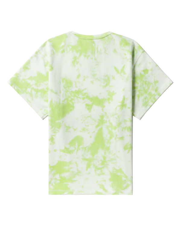 T Shirts Bape Logo-dye Vert Clair Femme | DCF-03717754