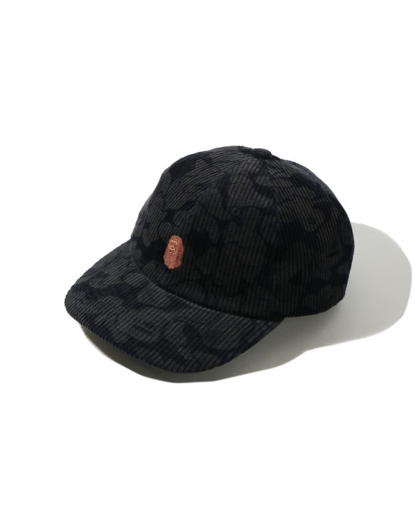 Casquettes Bape Solid Camo Corduroy Panel Bleu Marine Bleu Femme | XVW-60533611