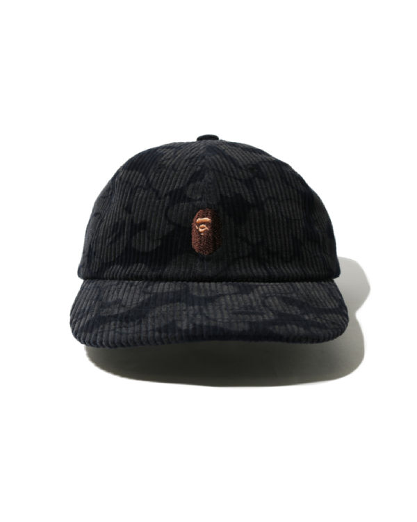 Casquettes Bape Solid Camo Corduroy Panel Bleu Marine Bleu Femme | XVW-60533611