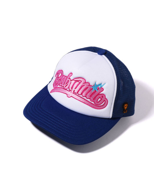 Casquettes Bape Milo Embroidery Mesh Bleu Femme | DEQ-76859597