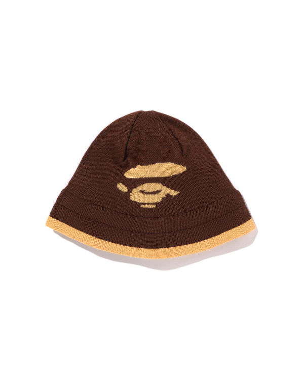 Chapeaux Bape APE Face Marron Femme | BYU-50177184