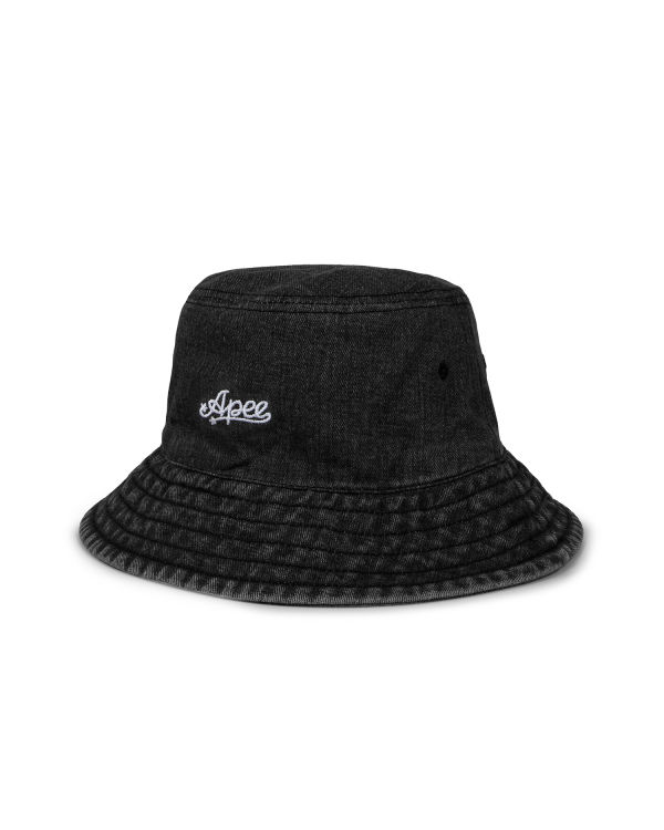 Chapeaux Bape Denim bucket Noir Femme | TCD-42688335