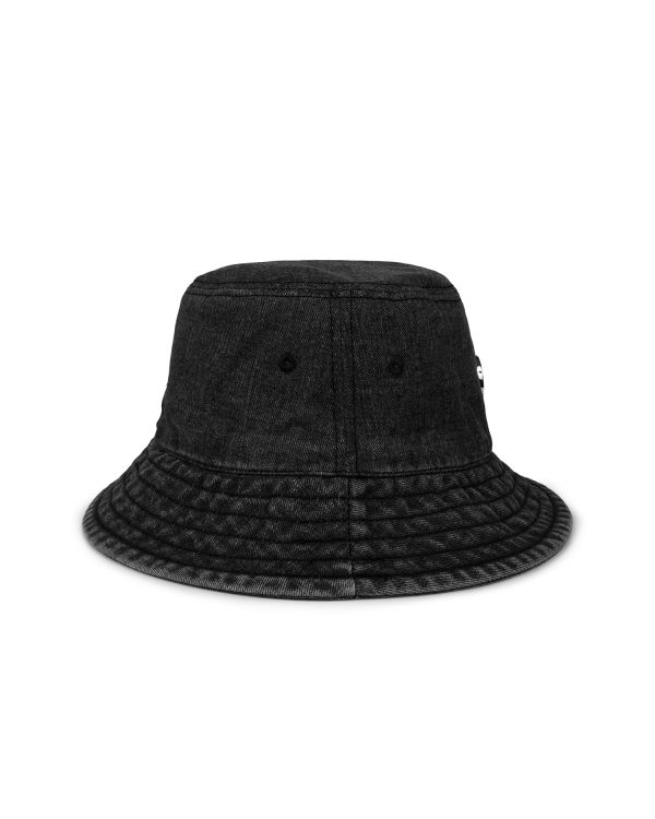 Chapeaux Bape Denim bucket Noir Femme | TCD-42688335