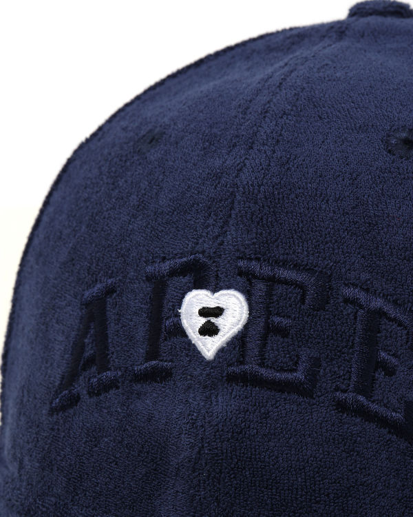 Casquettes Bape X New Era 9TWENTY logo Bleu Femme | XIQ-03050752