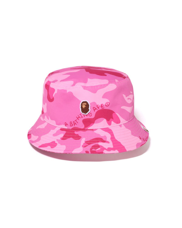 Chapeaux Bape Woodland Camo Bucket Rose Femme | CRO-12573853