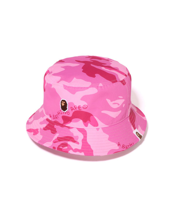 Chapeaux Bape Woodland Camo Bucket Rose Femme | CRO-12573853