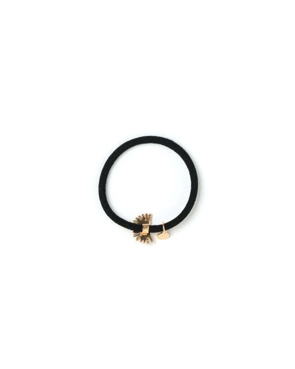 Accessoires Pour Cheveux Bape Gold-toned logo Doré Noir Femme | XZY-50749988