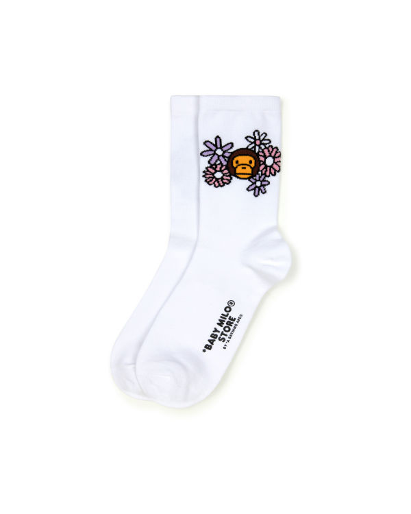 Chaussettes Bape Milo Blanche Femme | BML-34824057