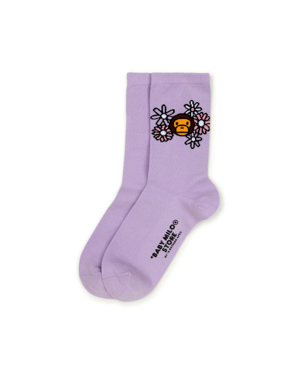 Chaussettes Bape Milo Violette Femme | UUG-34810223