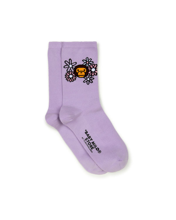 Chaussettes Bape Milo Violette Femme | UUG-34810223