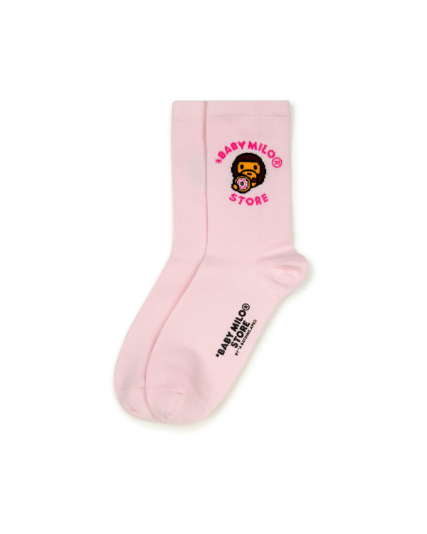 Chaussettes Bape Milo Rose Femme | QKX-98907029