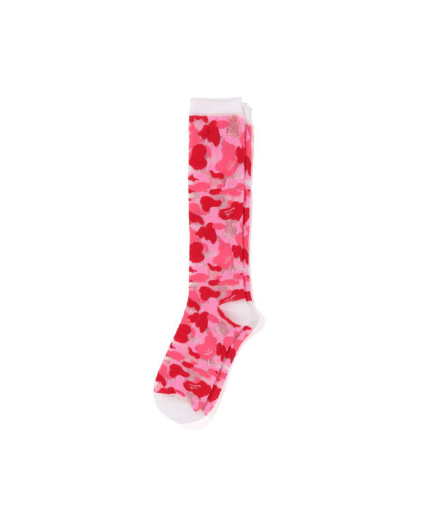 Chaussettes Bape ABC Camo Clear Rose Femme | LCA-99361860