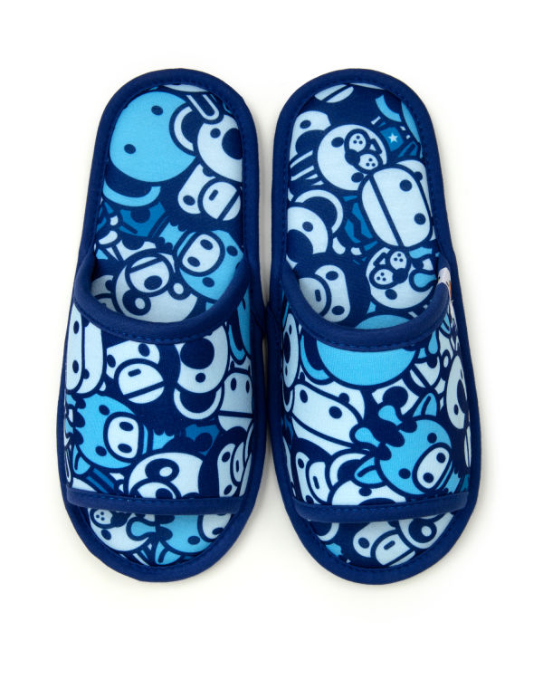 Tong Bape Milo slippers Bleu Femme | LTN-26671801