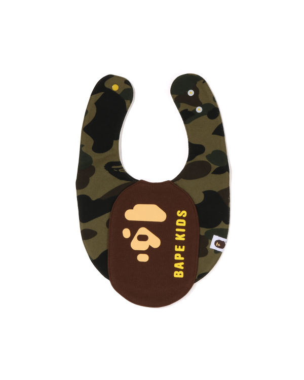 Bavoir Bape 1st Camo Ape Head Motif Vert Enfant | VNW-13549318