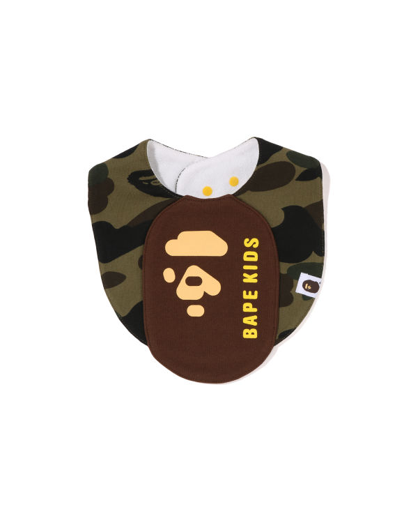 Bavoir Bape 1st Camo Ape Head Motif Vert Enfant | VNW-13549318