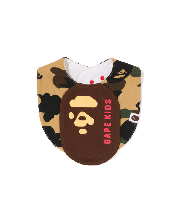 Bavoir Bape 1st Camo Ape Head Motif Jaune Enfant | IUQ-38574654