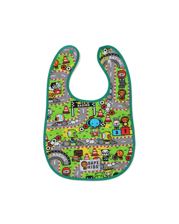 Bavoir Bape Milo Racing Vert Clair Enfant | WVH-32429518