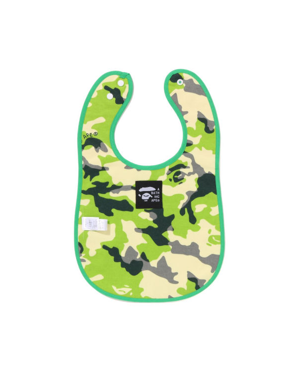 Bavoir Bape Woodland Camo Milo Fishing Print Reversible Vert Enfant | YSF-48620087