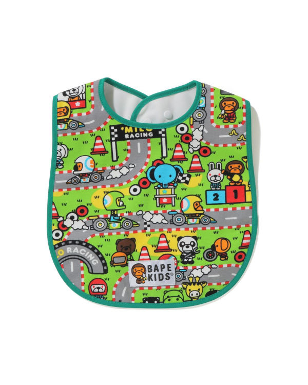 Bavoir Bape Milo Racing Vert Clair Enfant | WVH-32429518