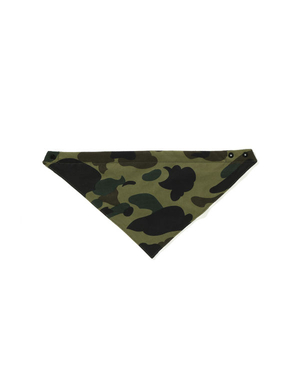 Bavoir Bape 1st Camo Bandana Vert Enfant | MYX-65974002