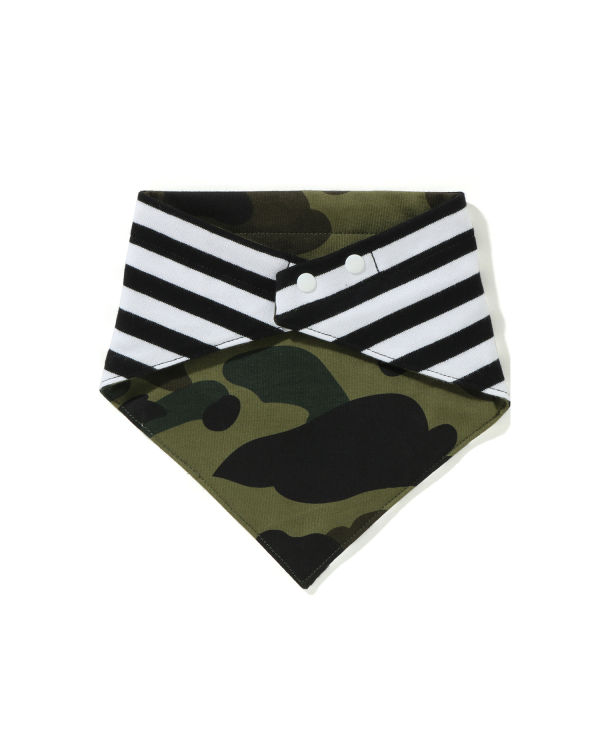 Bavoir Bape 1st Camo Bandana Vert Enfant | MYX-65974002