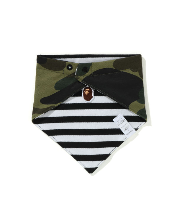 Bavoir Bape 1st Camo Bandana Vert Enfant | MYX-65974002