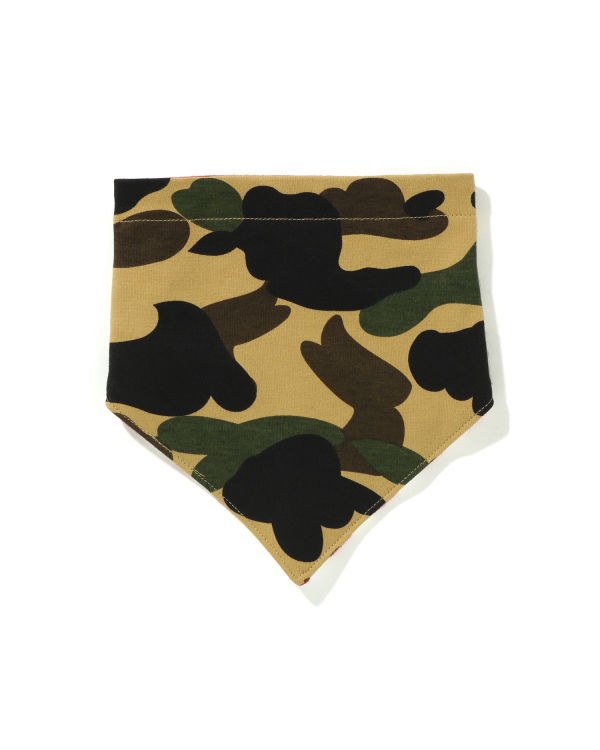 Bavoir Bape 1st Camo Bandana Jaune Enfant | XHR-61535579