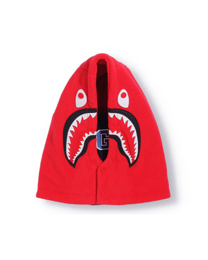 Cache-Cou Bape Shark Rouge Clair Enfant | QAK-92902219