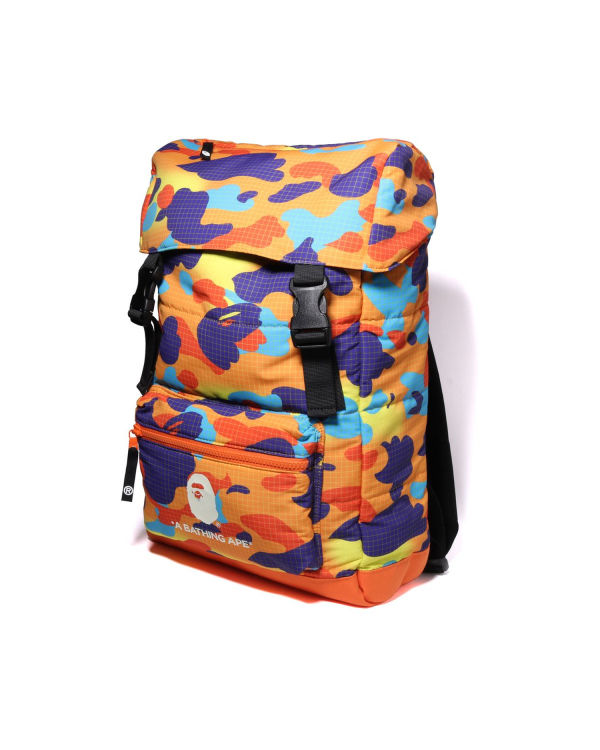 Sacs à Dos Bape Grid Camo Glow In The Dark Padding Multicolore Enfant | XGX-51217021