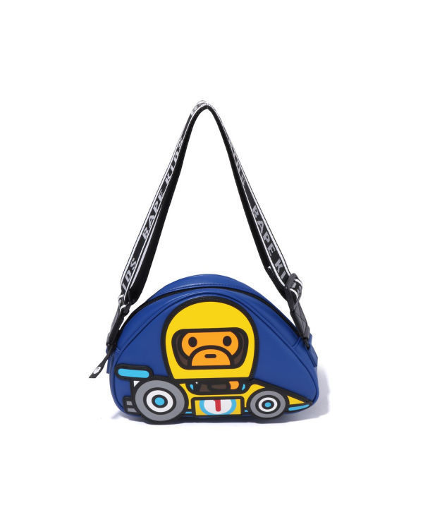 Sacs à Bandoulière Bape Milo Racing Bleu Enfant | PJC-29115142