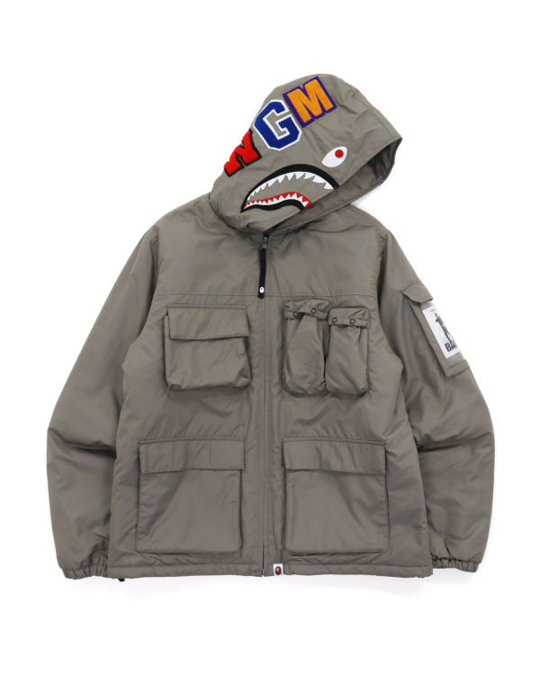 Vestes Bape Mulit Pocket Shark Grise Homme | AUU-90220924