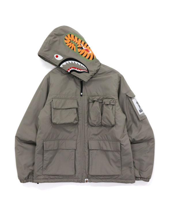 Vestes Bape Mulit Pocket Shark Grise Homme | AUU-90220924