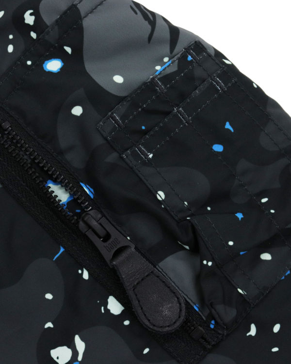 Vestes Bape Space Camo Loose Fit MA-1 Noir Homme | ASK-81103368