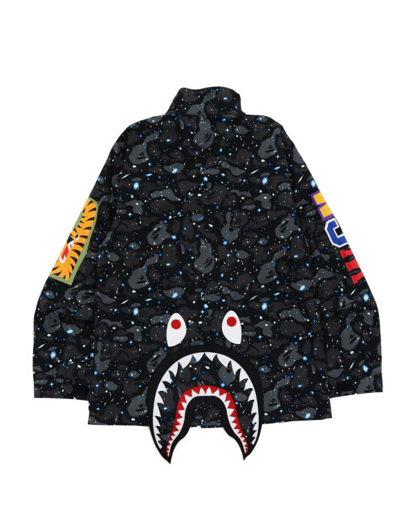 Vestes Bape Space Camo Shark M-65 Noir Homme | QWC-91037819