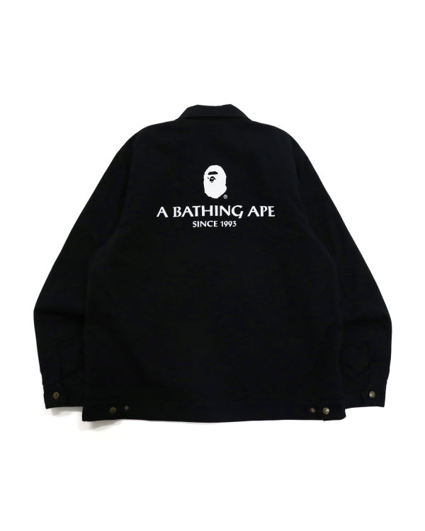 Vestes Bape Badge Motif Zip Blouson Noir Homme | RXO-99809648