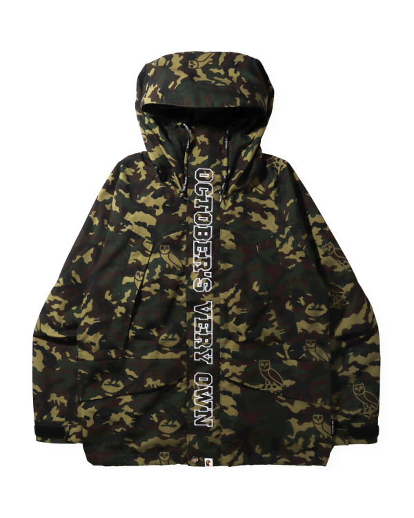 Vestes Bape X OVO Woodland Camo Snowboard Vert Homme | VIM-08595111