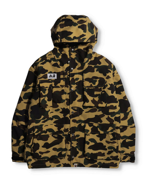 Parka Bape 1st Camo Mountain Jaune Homme | BAC-25586672