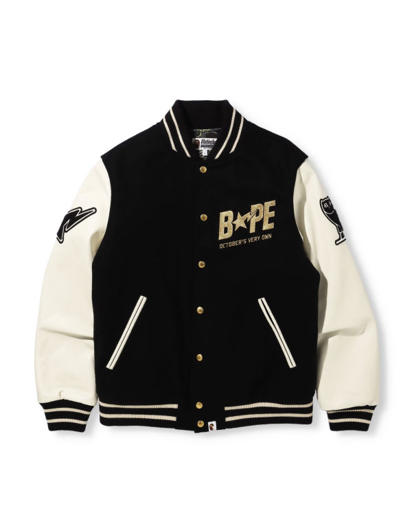 Vestes Bape X OVO Varsity Noir Homme | TOL-26026483