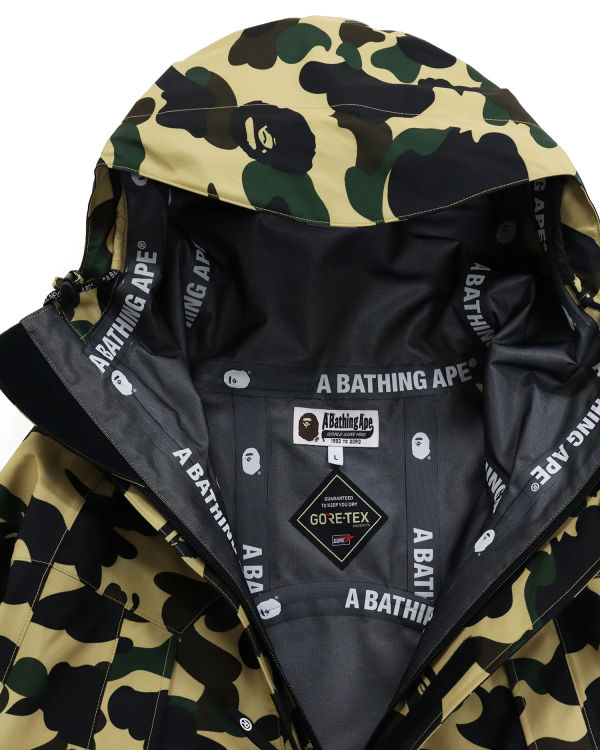 Vestes Bape Gore-Tex 1st Camo Snowboard Jaune Homme | YTA-38320503