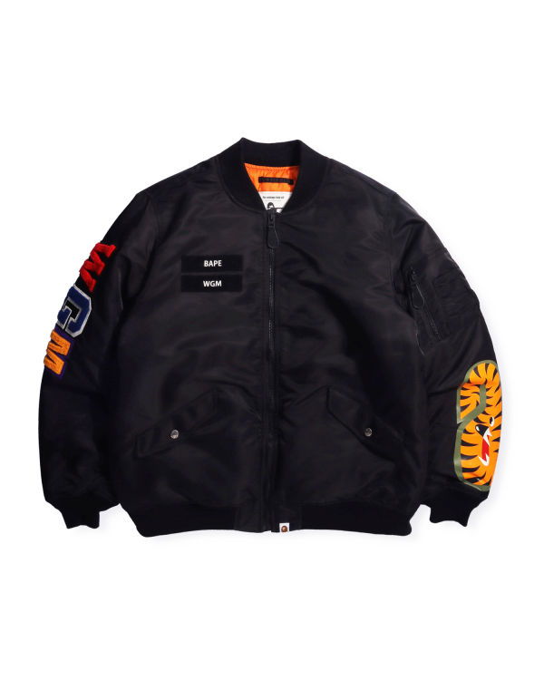 Vestes Bape Shark Loose Fit Ma-1 M Bomber Noir Homme | UQX-08914276