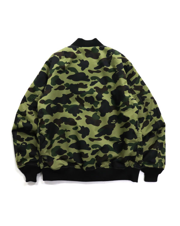 Vestes Bape 1st Camo Nylon Twill MA-1 Vert Homme | UXU-79867520