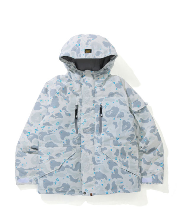 Vestes Décontractées Bape Space Camo Military Loose Fit Blanche Homme | OOY-84646512