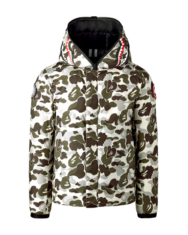 Vestes Bape X Canada Goose X Concepts ABC Camo Crofton Shark Encapuchonné Light Grise Homme | NJS-87969249