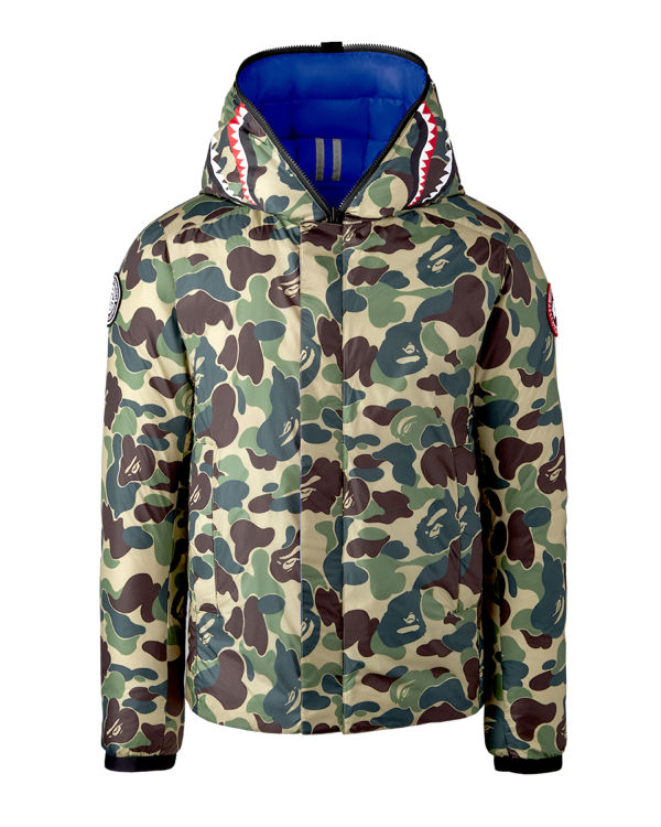 Vestes Bape X Canada Goose X Concepts ABC Camo Crofton Shark Encapuchonné Light Vert Homme | UPP-52622324