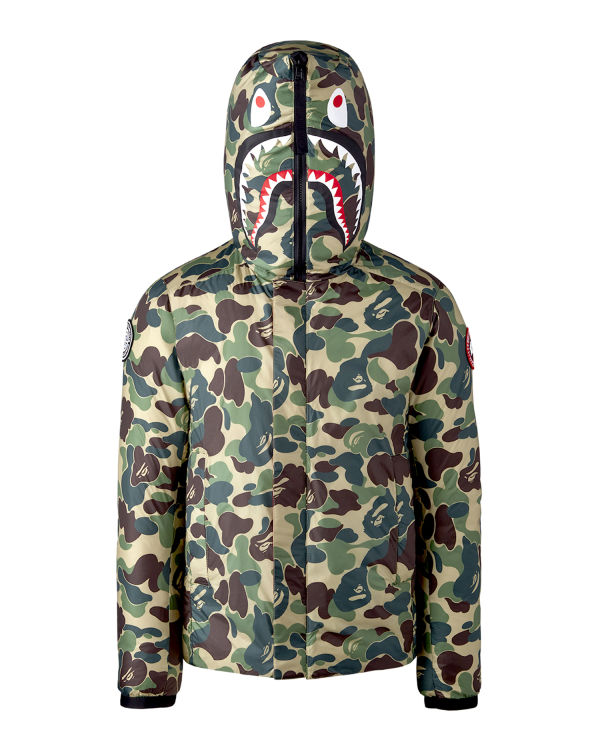 Vestes Bape X Canada Goose X Concepts ABC Camo Crofton Shark Encapuchonné Light Vert Homme | UPP-52622324